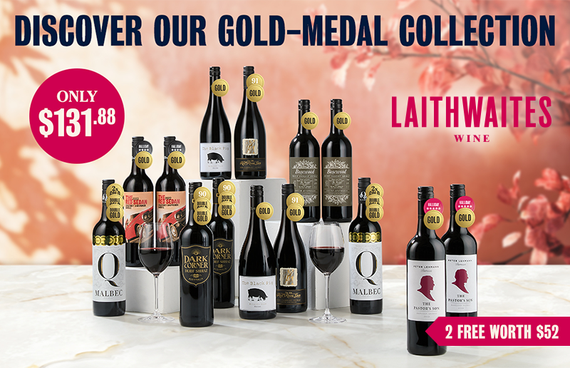 Enjoy 2 FREE Gold-medal Shiraz worth $52 and free delivery